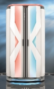 Вертикальный гибридный солярий "Ergoline Sunrise Hybrid Light Led 7200 (48 ламп по 180W)"